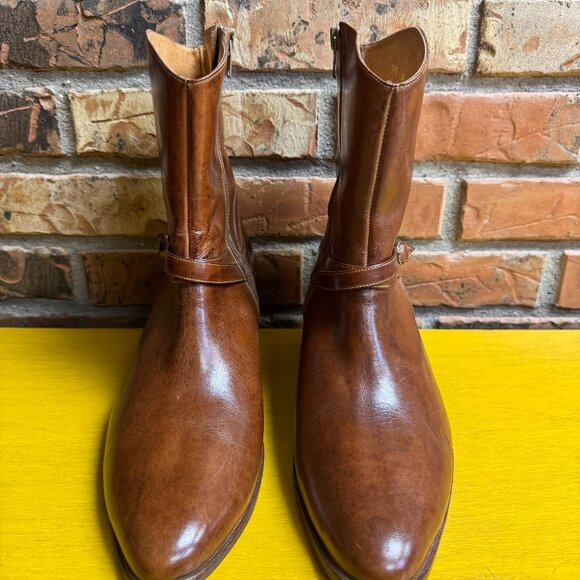 Men\'s Vintage Jean Pier Clemente Brown 80\'s Leather Boots Mod Western 9D Brazil main image 4